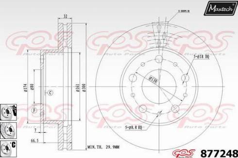 Maxtech 877248.6980 - Kočioni disk www.molydon.hr