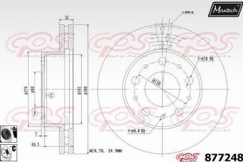 Maxtech 877248.6060 - Kočioni disk www.molydon.hr