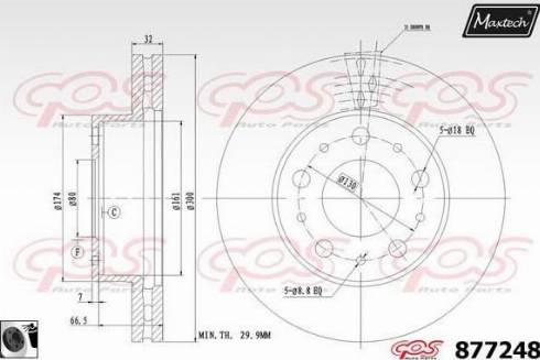 Maxtech 877248.0060 - Kočioni disk www.molydon.hr