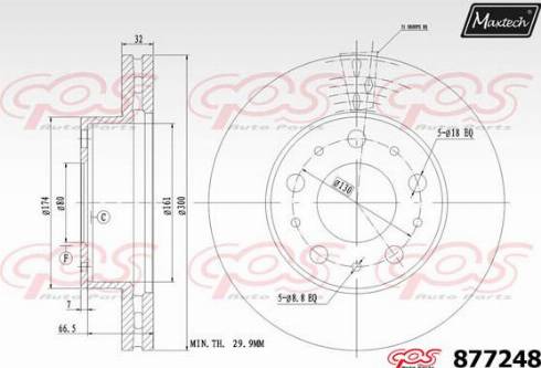 Maxtech 877248.0000 - Kočioni disk www.molydon.hr