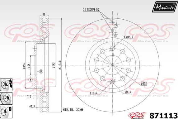 Maxtech 877243 - Kočioni disk www.molydon.hr