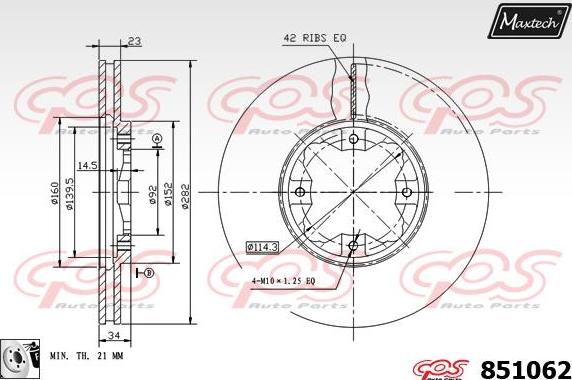 Maxtech 877247 - Kočioni disk www.molydon.hr