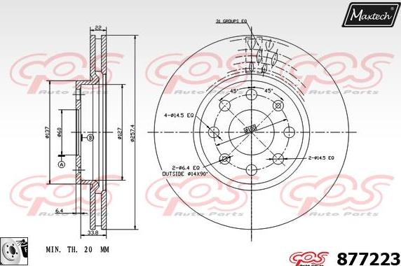 Maxtech 877216 - Kočioni disk www.molydon.hr