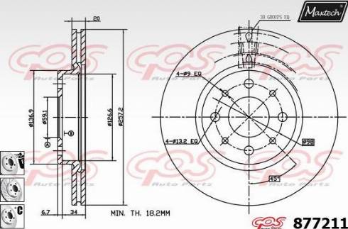 Maxtech 877211.6980 - Kočioni disk www.molydon.hr