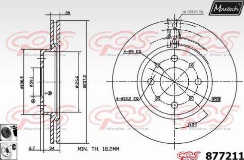 Maxtech 877211.6060 - Kočioni disk www.molydon.hr