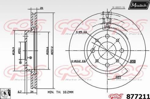 Maxtech 877211.0080 - Kočioni disk www.molydon.hr