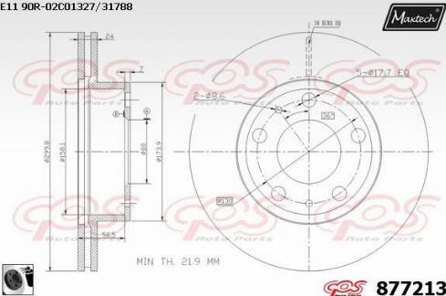 Maxtech 877213.0060 - Kočioni disk www.molydon.hr