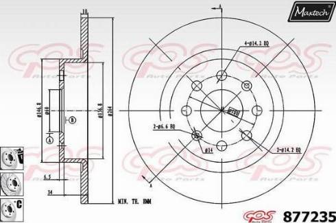 Maxtech 877235.6880 - Kočioni disk www.molydon.hr