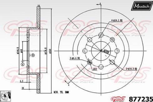 Maxtech 877235.0080 - Kočioni disk www.molydon.hr