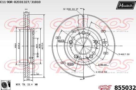 Maxtech 877236 - Kočioni disk www.molydon.hr