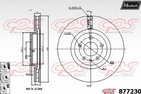 Maxtech 877230.6880 - Kočioni disk www.molydon.hr