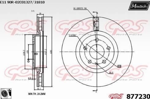 Maxtech 877230.0060 - Kočioni disk www.molydon.hr