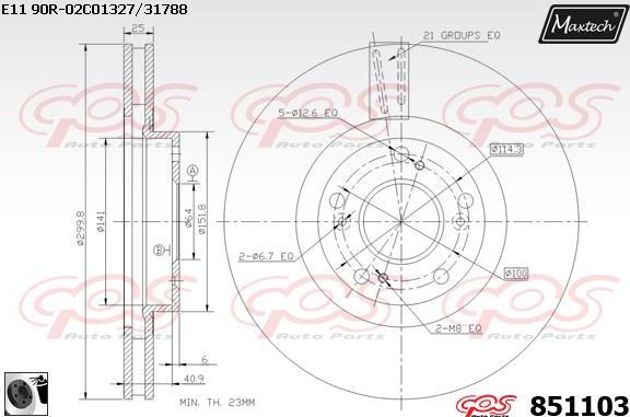 Maxtech 877230 - Kočioni disk www.molydon.hr