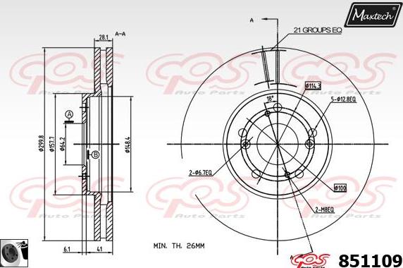 Maxtech 877231 - Kočioni disk www.molydon.hr