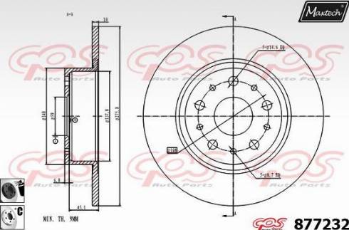 Maxtech 877232.6060 - Kočioni disk www.molydon.hr