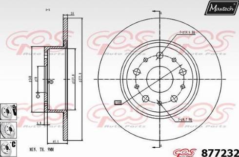 Maxtech 877232.6880 - Kočioni disk www.molydon.hr