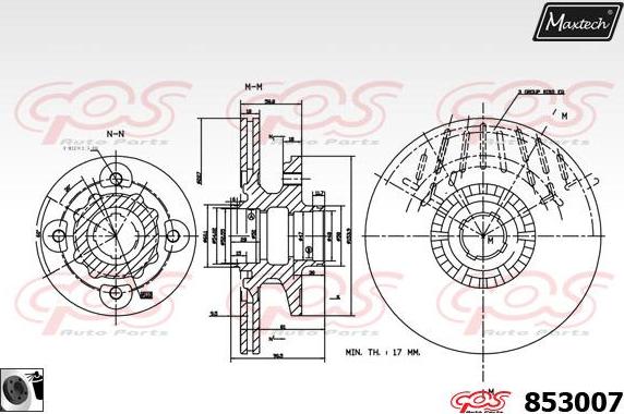 Maxtech 877232 - Kočioni disk www.molydon.hr