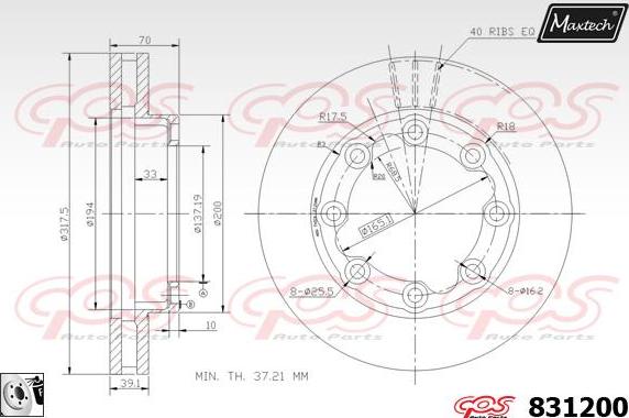 Maxtech 877224 - Kočioni disk www.molydon.hr