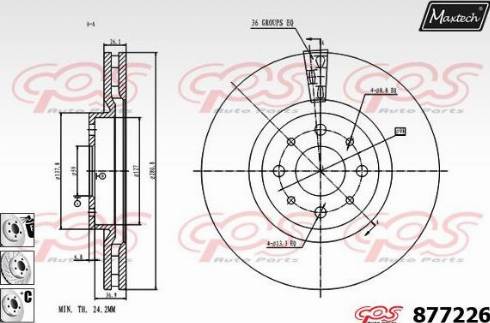 Maxtech 877226.6980 - Kočioni disk www.molydon.hr