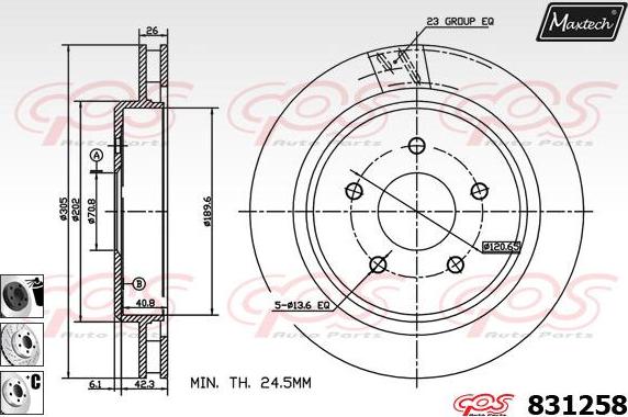 Maxtech 877220 - Kočioni disk www.molydon.hr