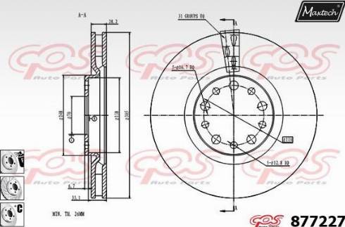 Maxtech 877227.6980 - Kočioni disk www.molydon.hr