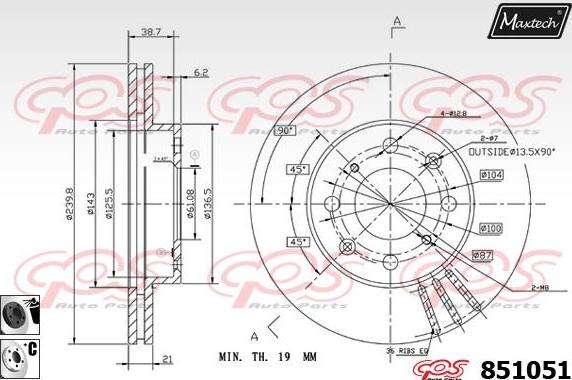 Maxtech 70160091 - Komplet Čahura zavođenje, kočione čeljusti www.molydon.hr