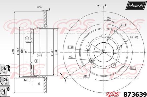 Maxtech 70160093 - Komplet Čahura zavođenje, kočione čeljusti www.molydon.hr