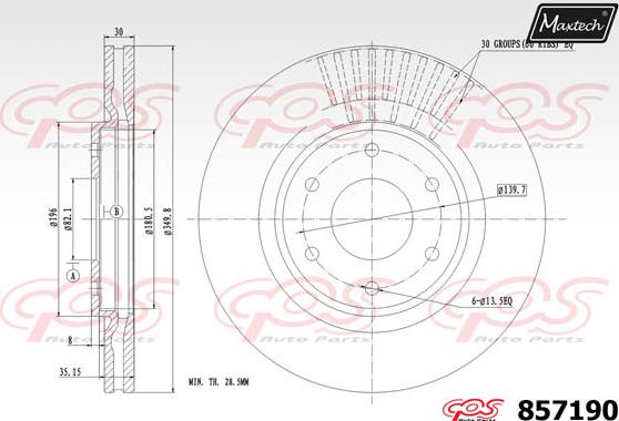 Maxtech 70160060 - Komplet Čahura zavođenje, kočione čeljusti www.molydon.hr