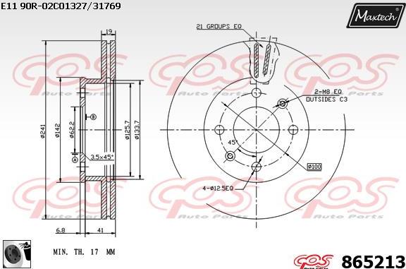 Maxtech 70160016 - Komplet Čahura zavođenje, kočione čeljusti www.molydon.hr