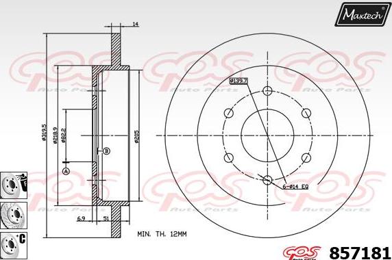 Maxtech 70160089 - Komplet Čahura zavođenje, kočione čeljusti www.molydon.hr