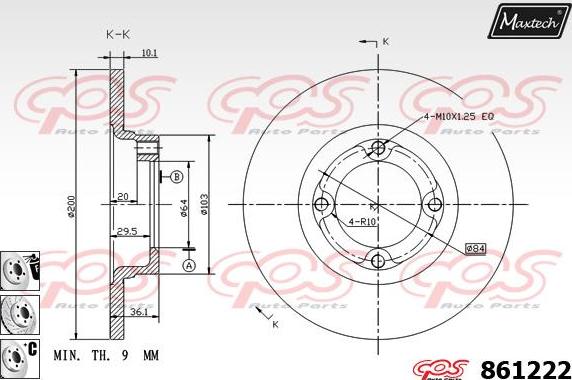 Maxtech 70200704 - Set za popravak, kočione čeljusti www.molydon.hr