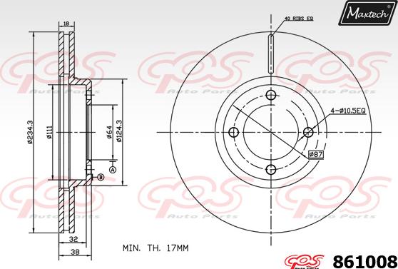 Maxtech 70160072 - Komplet Čahura zavođenje, kočione čeljusti www.molydon.hr