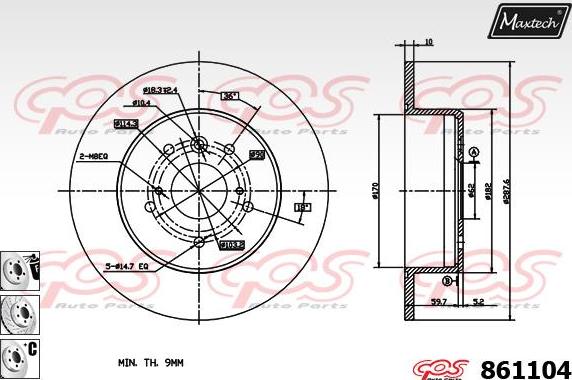 Maxtech 863012 - Kočioni disk www.molydon.hr