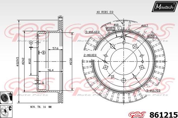 Maxtech 70160104 - Komplet Čahura zavođenje, kočione čeljusti www.molydon.hr