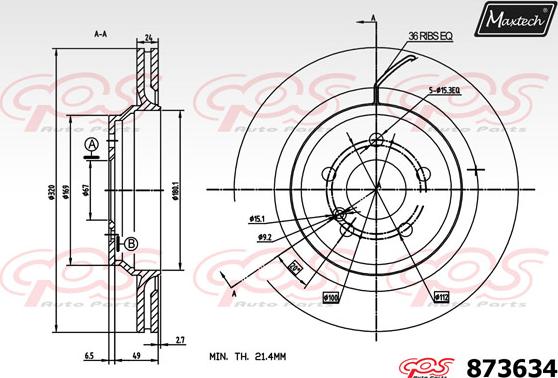 Maxtech 70160100 - Komplet Čahura zavođenje, kočione čeljusti www.molydon.hr