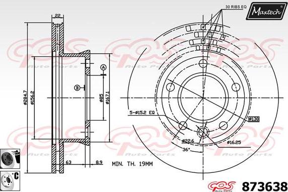 Maxtech 70160101 - Komplet Čahura zavođenje, kočione čeljusti www.molydon.hr