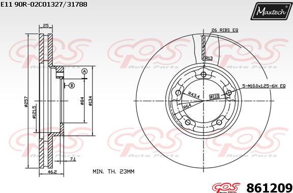 Maxtech 70160113 - Komplet Čahura zavođenje, kočione čeljusti www.molydon.hr