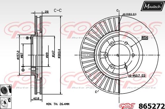 Maxtech 70160117 - Komplet Čahura zavođenje, kočione čeljusti www.molydon.hr