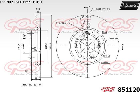 Maxtech 70160189 - Komplet Čahura zavođenje, kočione čeljusti www.molydon.hr