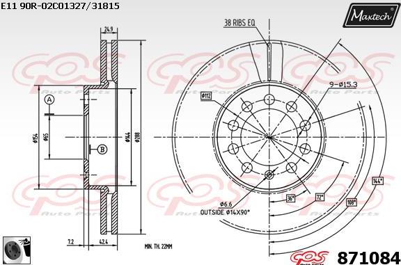 Maxtech 70160139 - Komplet Čahura zavođenje, kočione čeljusti www.molydon.hr