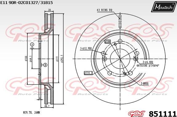 Maxtech 70160129 - Komplet Čahura zavođenje, kočione čeljusti www.molydon.hr