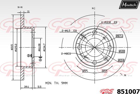 Maxtech 70160124 - Komplet Čahura zavođenje, kočione čeljusti www.molydon.hr