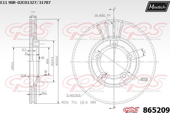 Maxtech 70160120 - Komplet Čahura zavođenje, kočione čeljusti www.molydon.hr