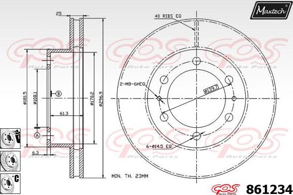 Maxtech 70160177 - Komplet Čahura zavođenje, kočione čeljusti www.molydon.hr