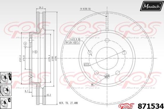 Maxtech 72961003 - Klip, kočione čeljusti www.molydon.hr