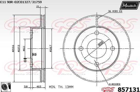 Maxtech 70180049 - Brtva, klip kočionih čeljusti www.molydon.hr