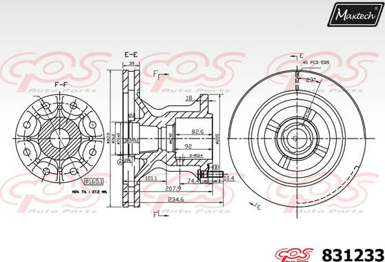 Maxtech 70180055 - Brtva, klip kočionih čeljusti www.molydon.hr