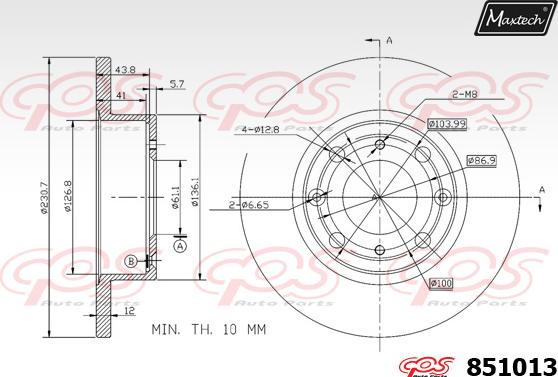 Maxtech 70180062 - Brtva, klip kočionih čeljusti www.molydon.hr