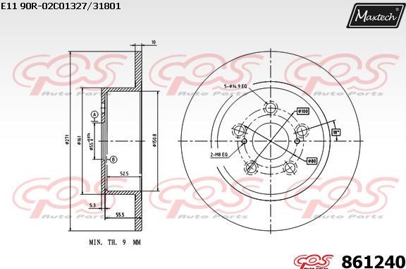 Maxtech 70180084 - Brtva, klip kočionih čeljusti www.molydon.hr