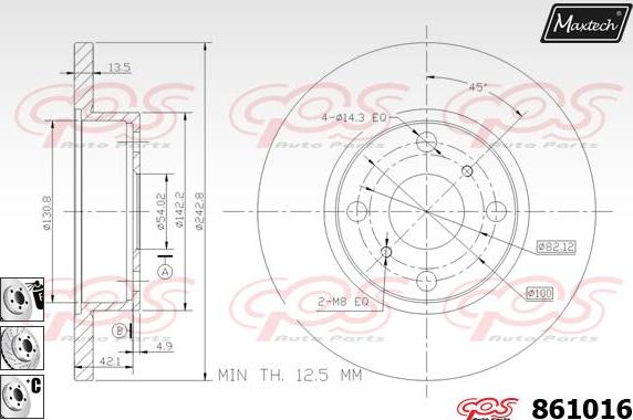 Maxtech 70180032 - Brtva, klip kočionih čeljusti www.molydon.hr